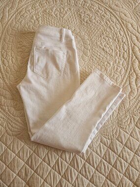 J. Jill Authentic Fit Bright White Jeans - Size 2p - Great